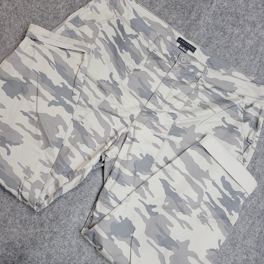 Sanctuary Pants Mens 3XL Multi Camo Stretch Cuffed Y2K Streetwear Hip Hop Music